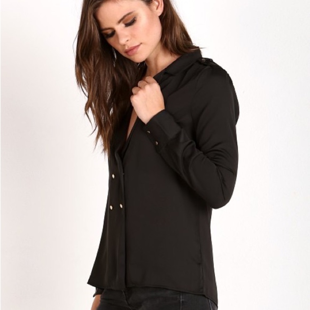 L'Academie The Military Blouse Black small - Picture 3 of 10